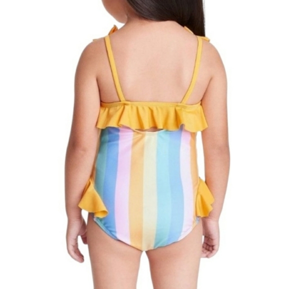 Bluey One Piece Swimsuit - Blue and Orange size 3T - Picture 4 of 13